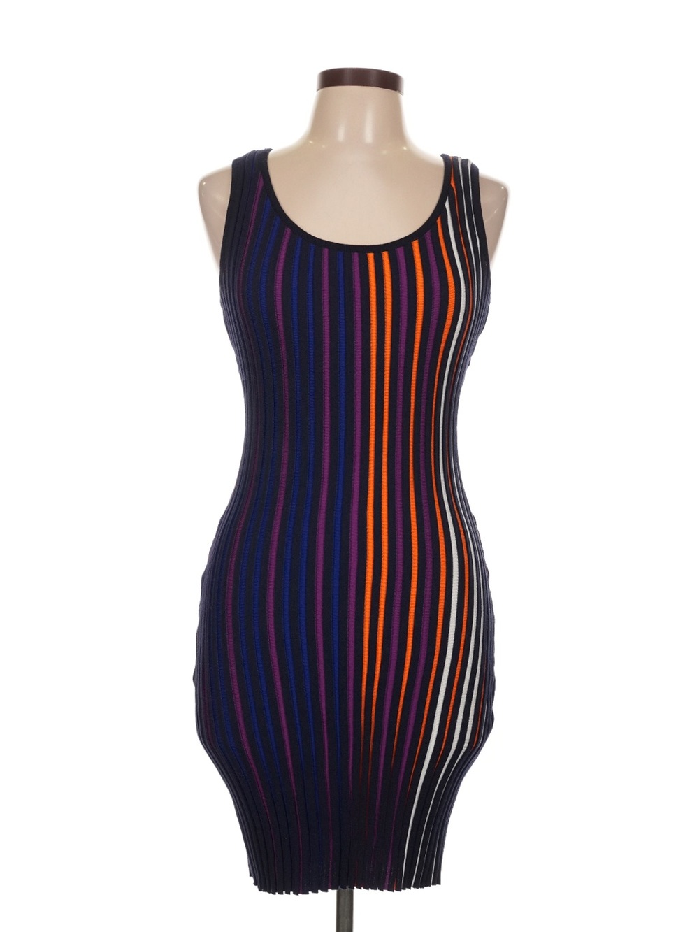 NWOT Almost Famous KNIT multicolor striped dress large